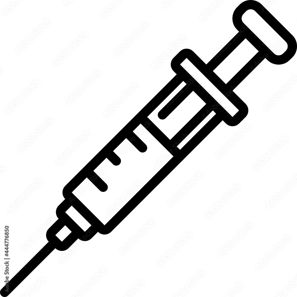 syringe line icon syringe line icon