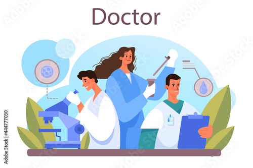 Doctor concept. Medical specialist in the uniform. Healthcare, modern