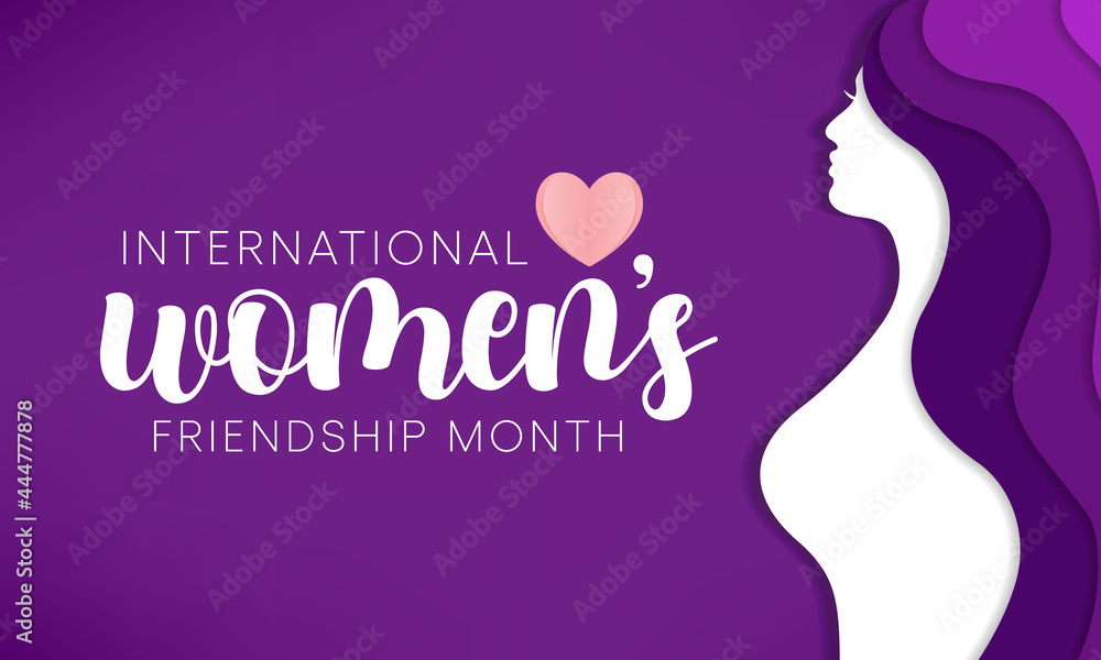 International Women's friendship month is observed every year in September to promote special friendship among women. Vector illustration