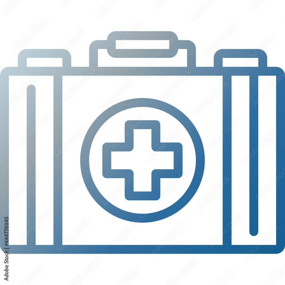 Obraz premium first aid kit gradient icon
