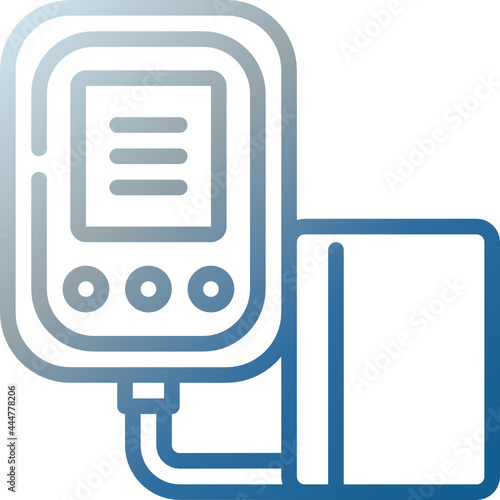 sphygmomanometer gradient icon