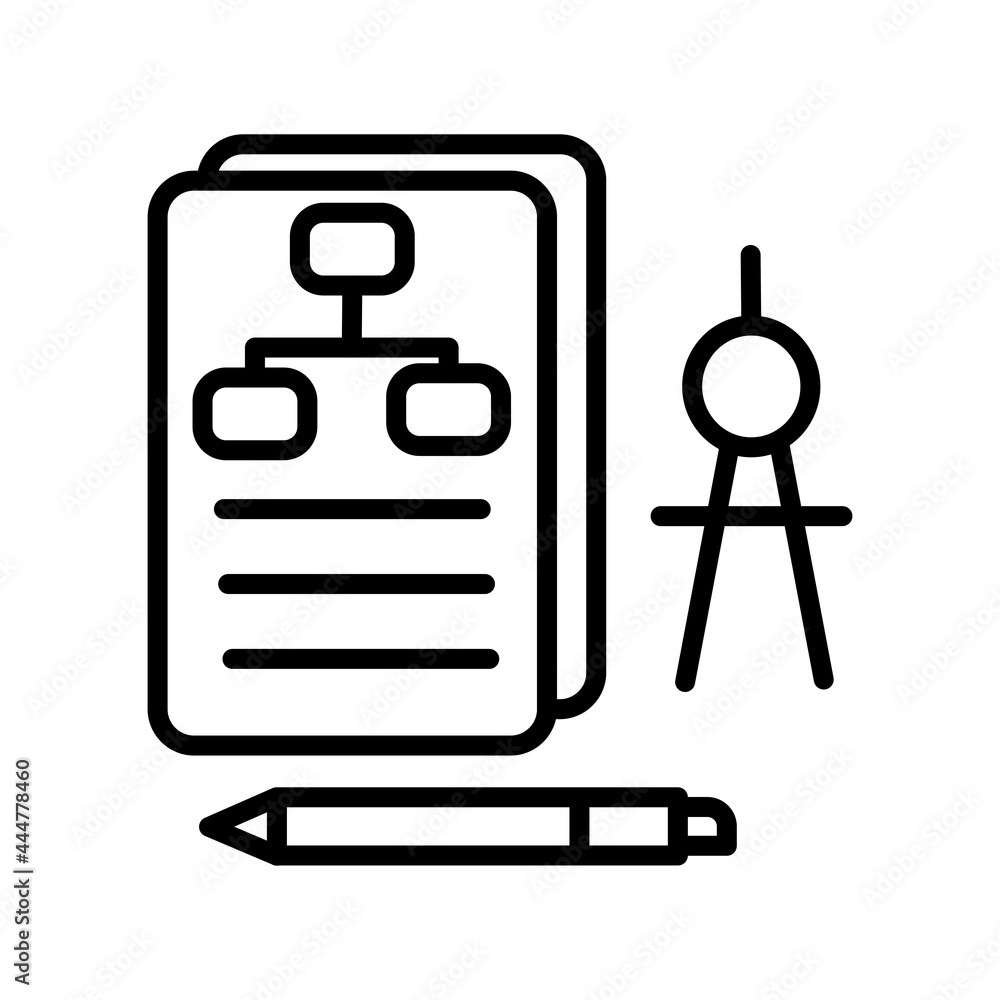 Project Linear Vector Icon Design Project Linear Vector Icon Design