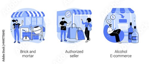 Retail business abstract concept vector illustrations.