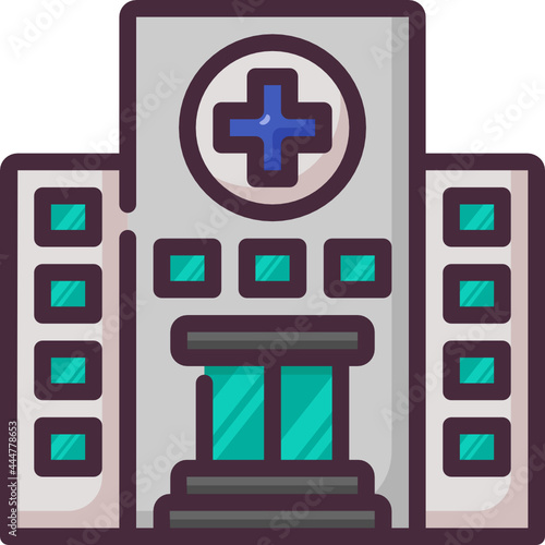 hospital line icon
