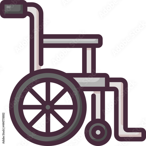 wheelchair line icon