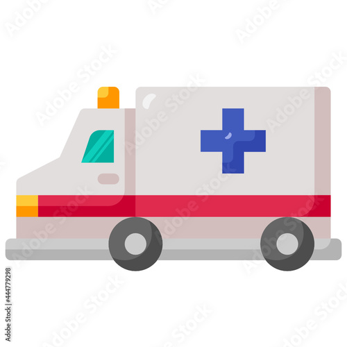 ambulance flat icon