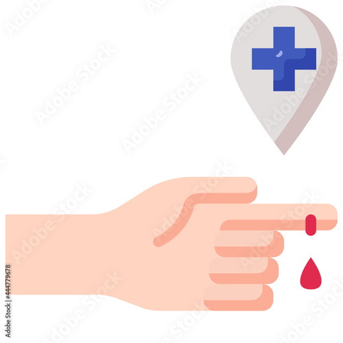 wound flat icon