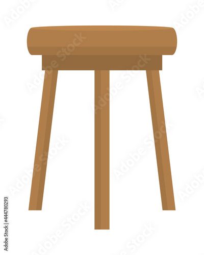 wooden stool icon photo