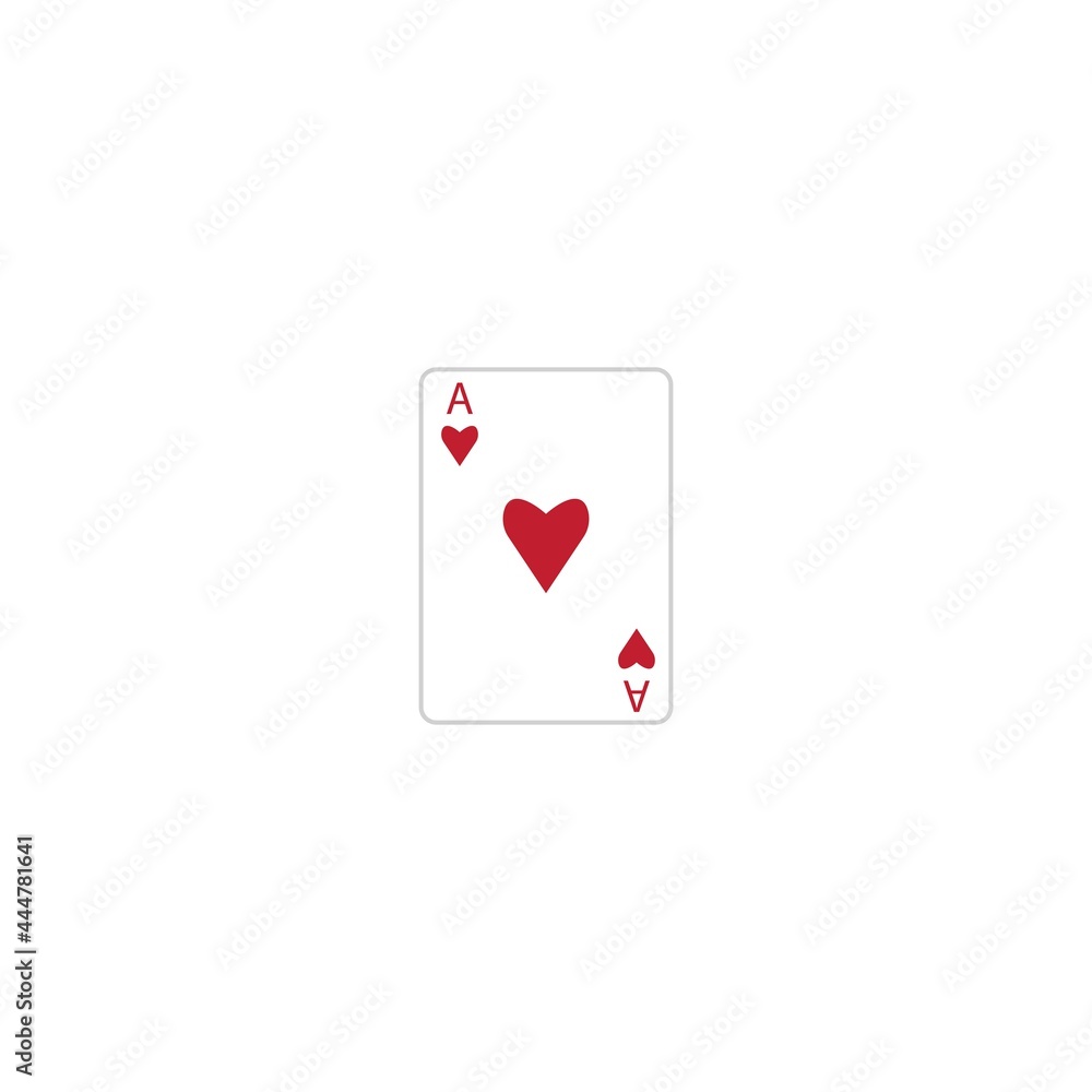 Ace card symbol vector icon logo illustrattion Ace card symbol vector icon logo illustrattion