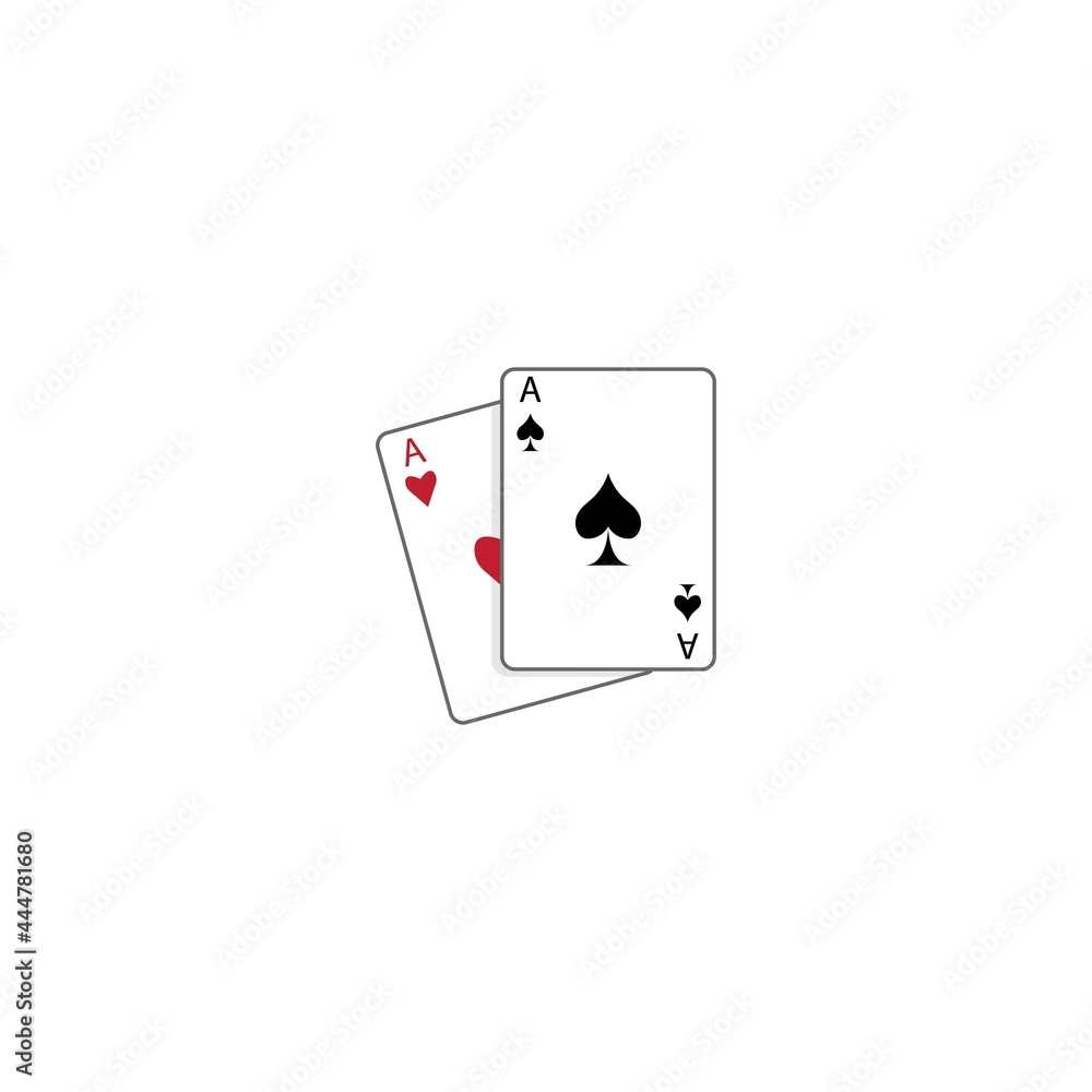 Ace card symbol vector icon logo illustrattion Ace card symbol vector icon logo illustrattion