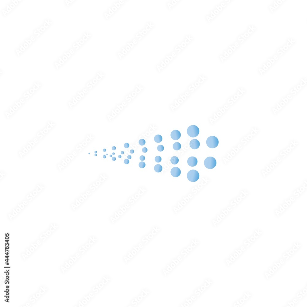 Water spray mist of atomizer. Icon vector illustration template Water spray mist of atomizer. Icon vector illustration template