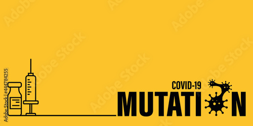 Coronavirus delta plus variant background. Mutation concept.
