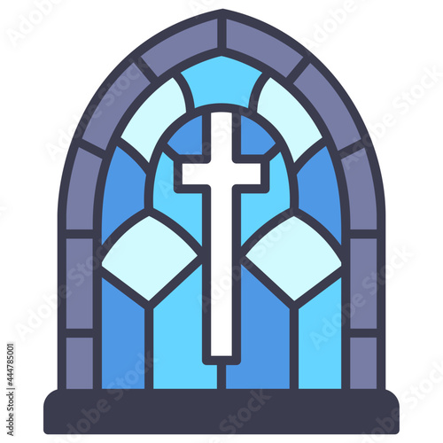 stained glass window icon