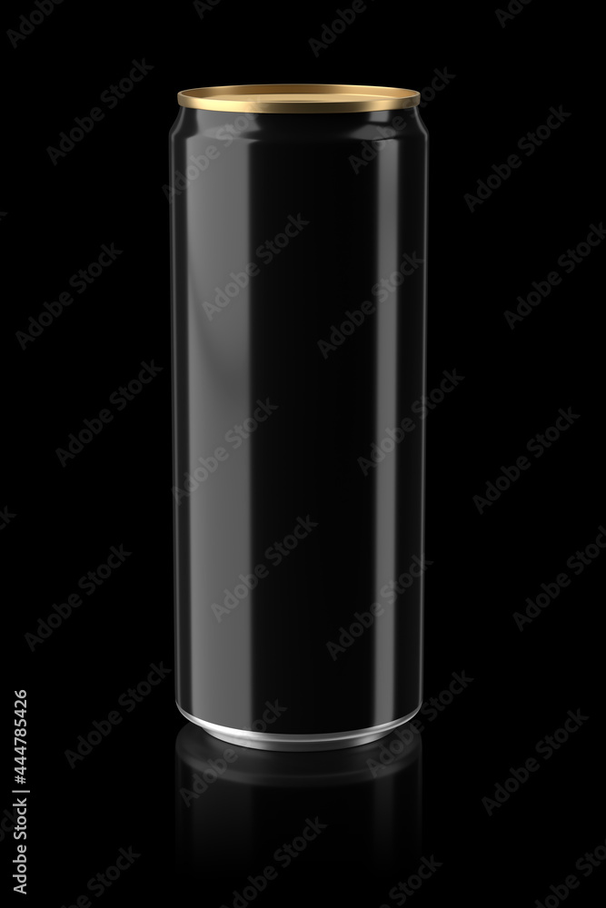 Aluminum slim can isolated on white background. 3D rendering. Aluminum slim can isolated on white background. 3D rendering.