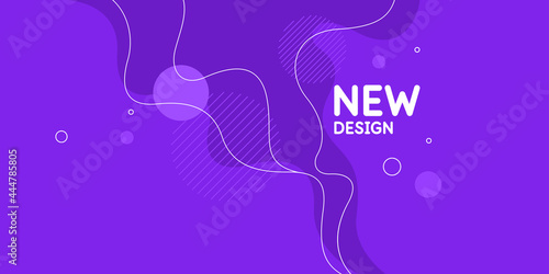 Modern backgrounds with abstract elements and dynamic shapes. Compositions of colored spots. Vector illustration.