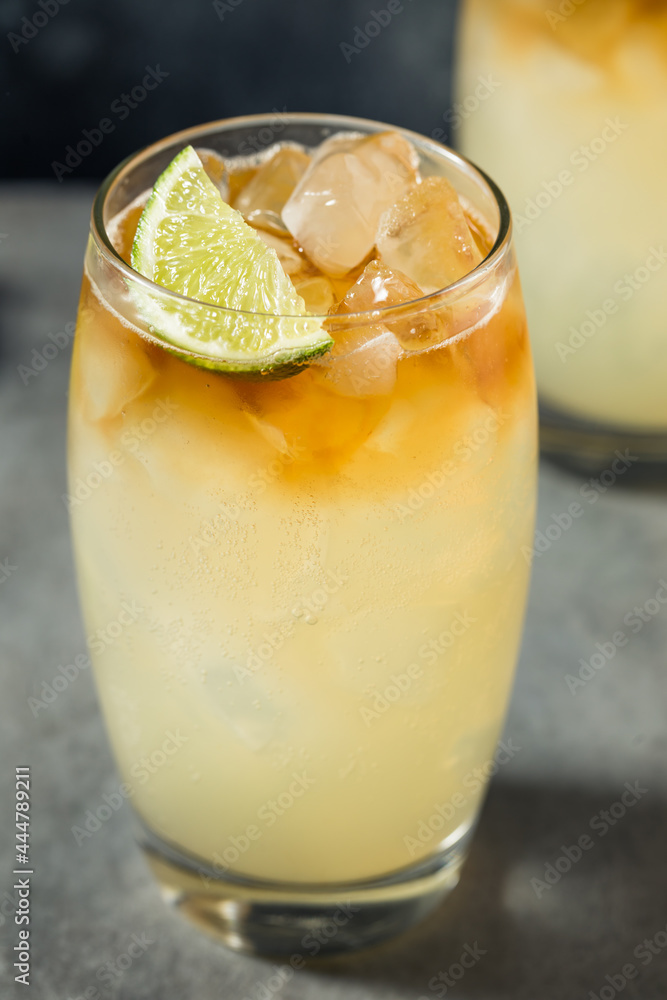 Refreshing Boozy Rum Dark and Stormy Cocktail Refreshing Boozy Rum Dark and Stormy Cocktail