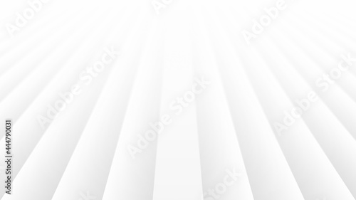 3D Perspective Lines Blank Subtle Minimalist White Abstract Background. Conceptual Futuristic Technology Wide Wallpaper