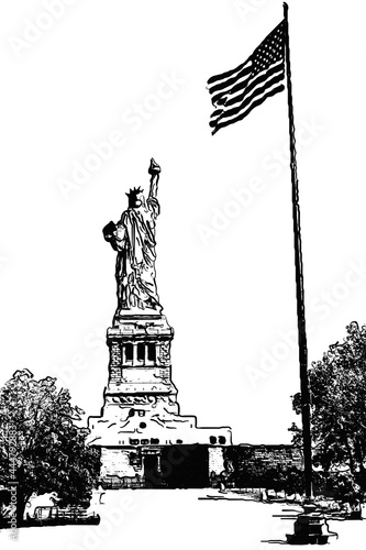 Illustration of the Statue of Liberty