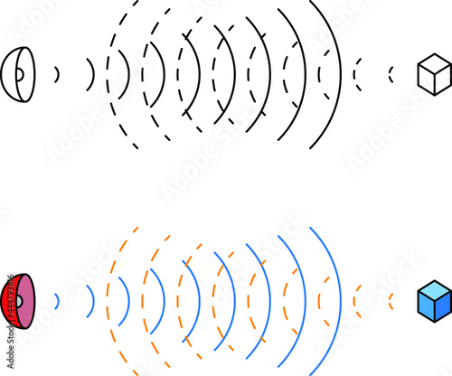 sonar infographic icon ,vector