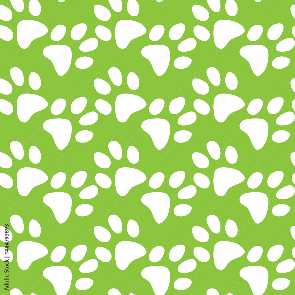 Vector seamless pattern with cat or dog,kitten or puppy footprints. Can be used for wallpaper,fabric, web page background, surface textures. Vector seamless pattern with cat or dog,kitten or puppy footprints. Can be used for wallpaper,fabric, web page background, surface textures.