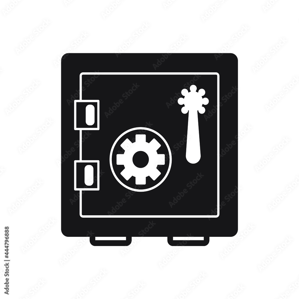 Bank vault icons symbol vector elements for infographic web