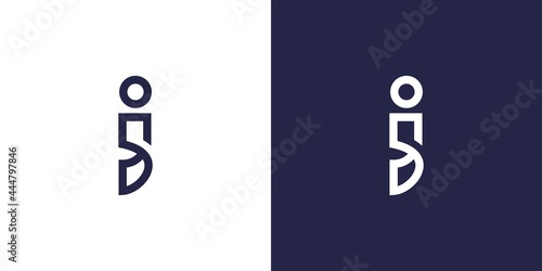 Cool and modern i logo design photo
