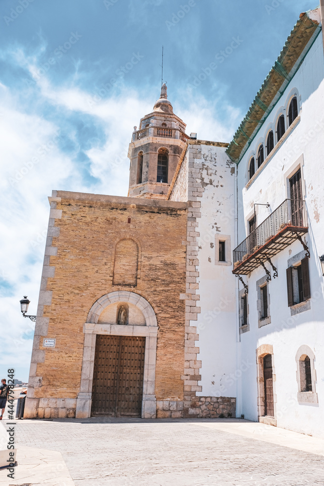 Fototapeta premium Sitges Espagne Maisons blanches