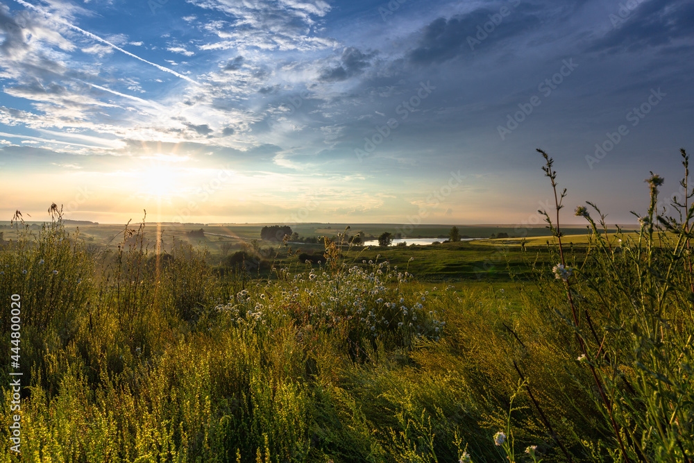Fototapeta premium sunset after rain