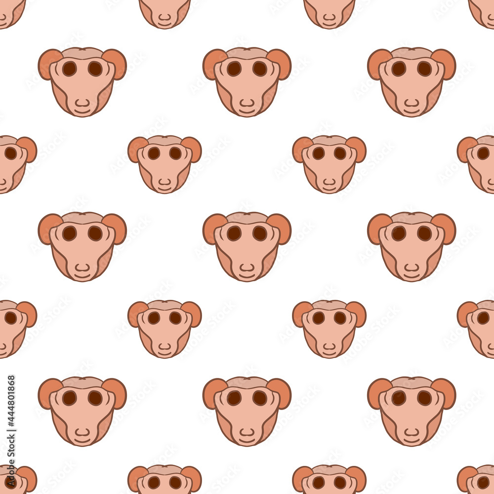 cute cartoon head pattern for kids. Repeat pattern for packaging, textile, gift wrapper, wallpaper, etc. pattern swatch added to swatch panel. cute cartoon head pattern for kids. Repeat pattern for packaging, textile, gift wrapper, wallpaper, etc. pattern swatch added to swatch panel.
