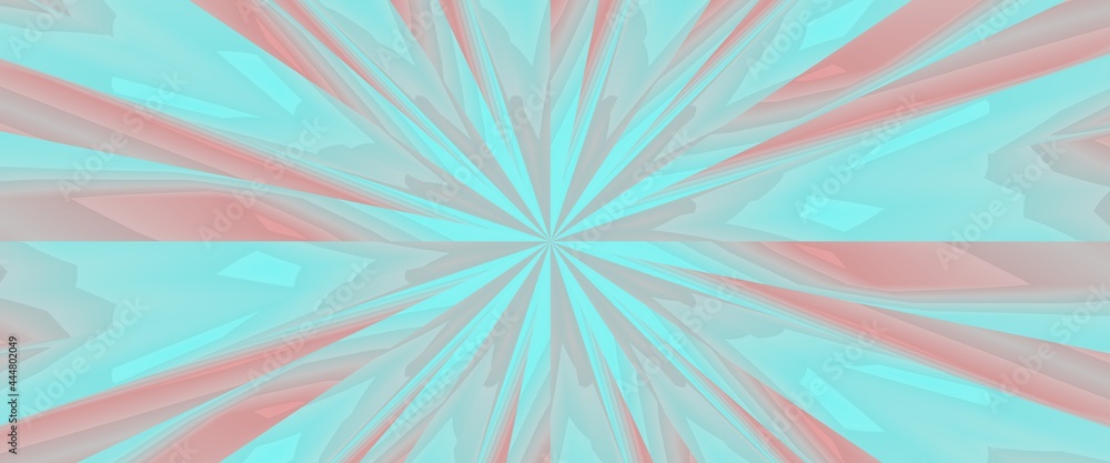 blurred aqua mandala. rays of color cyan blurred aqua mandala. rays of color cyan