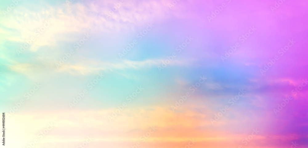 Background with gradient sky in evening clouds