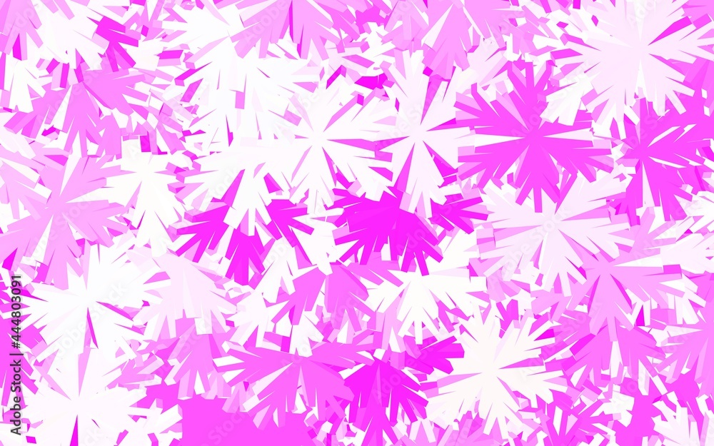 Light Pink vector doodle layout with trees, branches. Light Pink vector doodle layout with trees, branches.