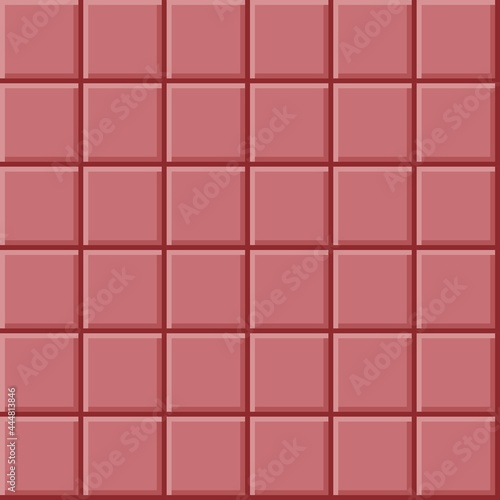 Abstract background pattern. Tiles background. Red tile's vector texture.
