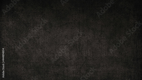top wall black and white abstract background. dark fabric texture background