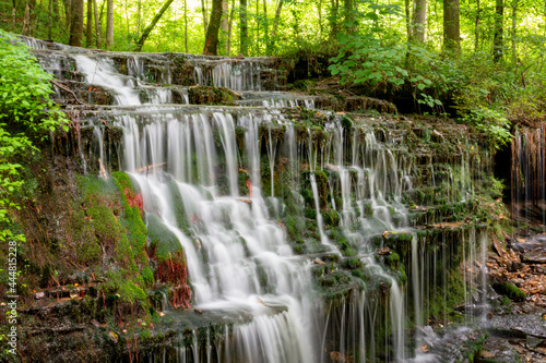 waterfall at City Lake Natural Area in Cookeville, Tennessee