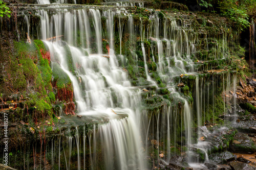waterfall at City Lake Natural Area in Cookeville, Tennessee