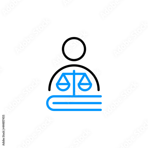 equality justice lawful weighing scale icon