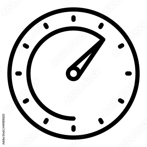 Car dashboard icon outline vector. Panel meter instrument. Auto control gauge