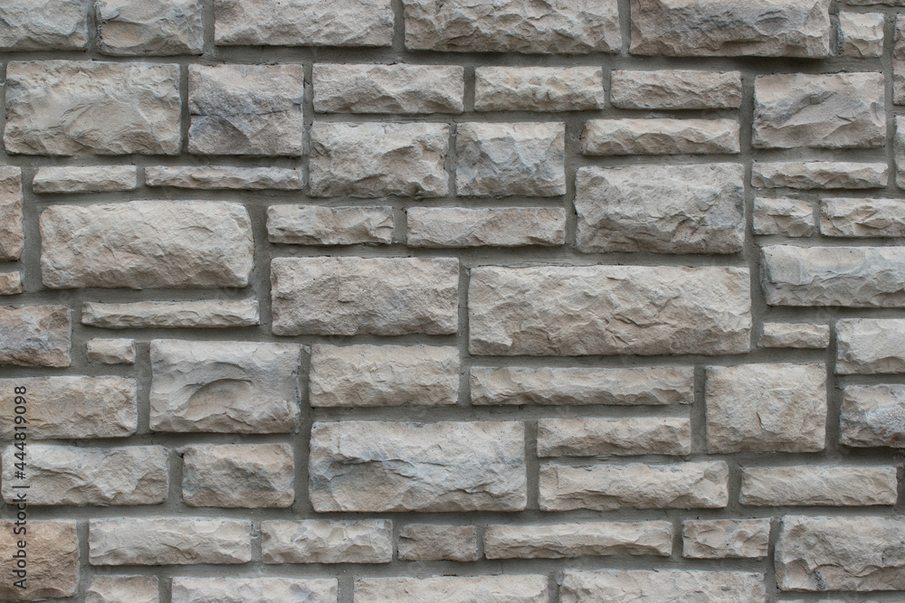 Brown Grey Brick Background Texture Close Up