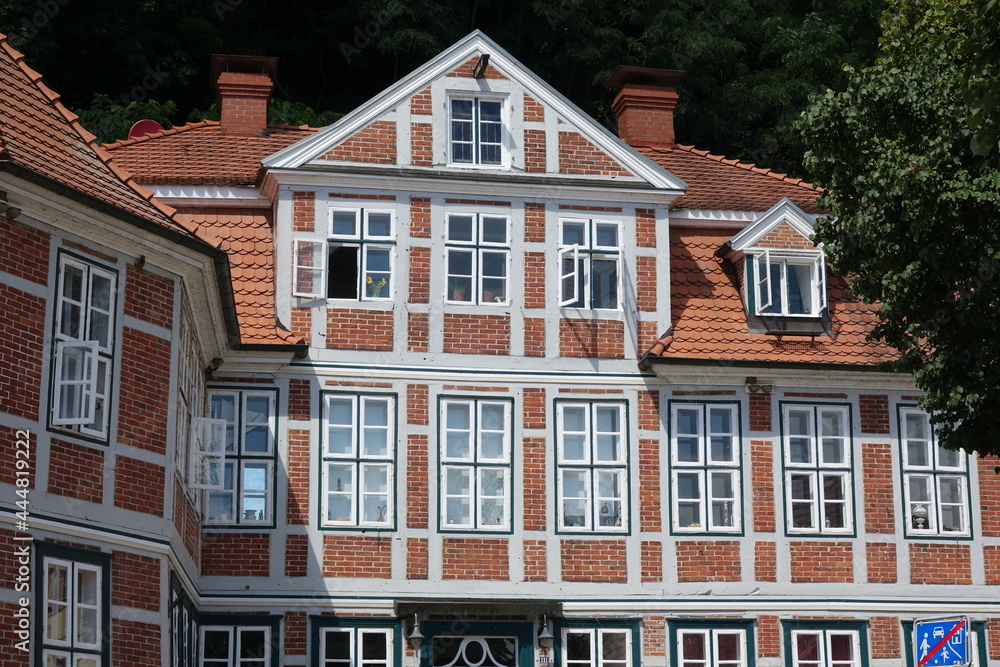 Fototapeta premium Fachwerk in Lauenburg an der Elbe