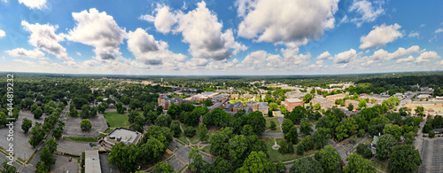 An aerial panoramic view of Winthrop University in Rock Hill, South Carolina, USA. © Joe