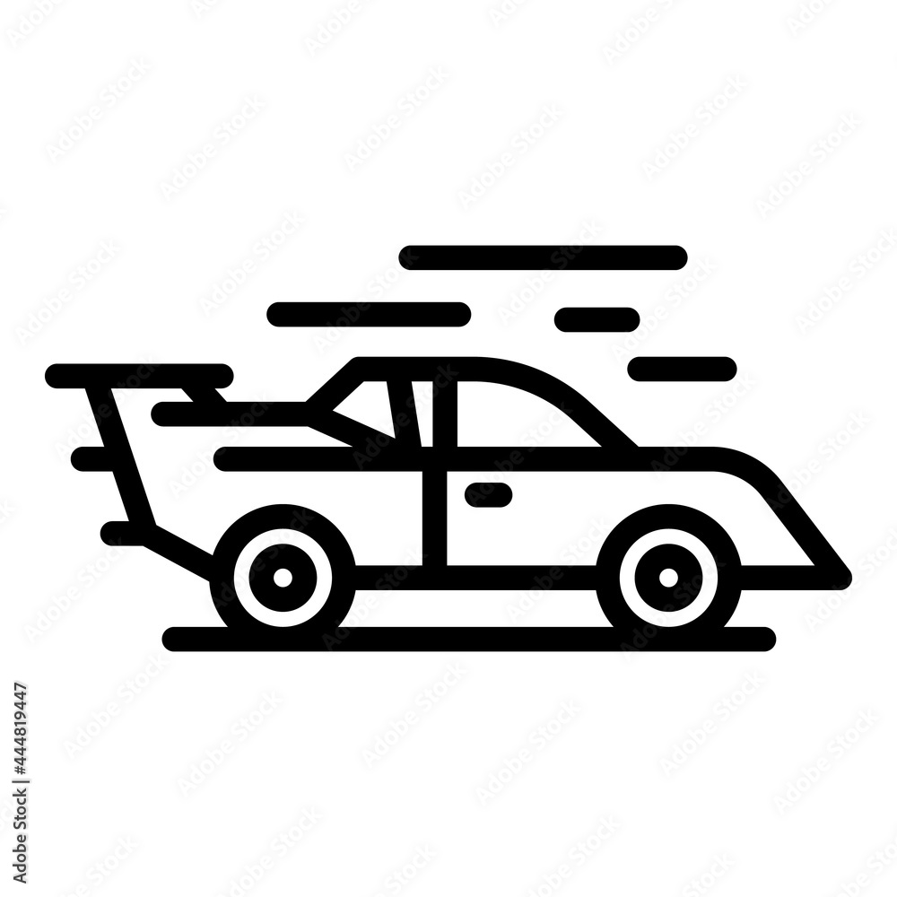 Race car icon outline vector. Vehicle design. Sport wrap race car Race car icon outline vector. Vehicle design. Sport wrap race car