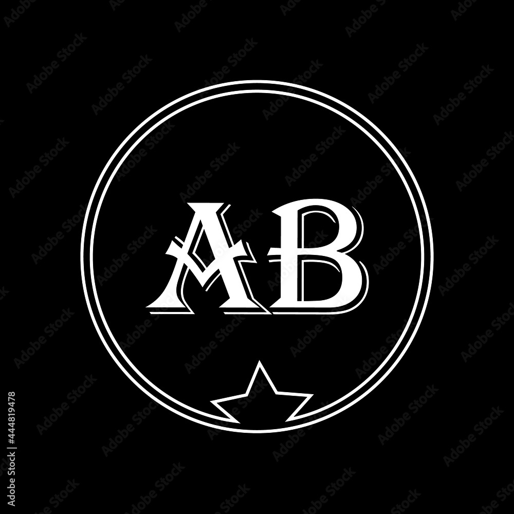 AB letter logo icon vector template on black background creative letter AB icon. AB vector.
AB letter logo icon vector template on black background creative letter AB icon. AB vector.