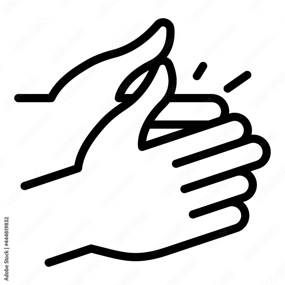 Culture handclap icon outline vector. Applause hand clap 15890621 Vector  Art at Vecteezy