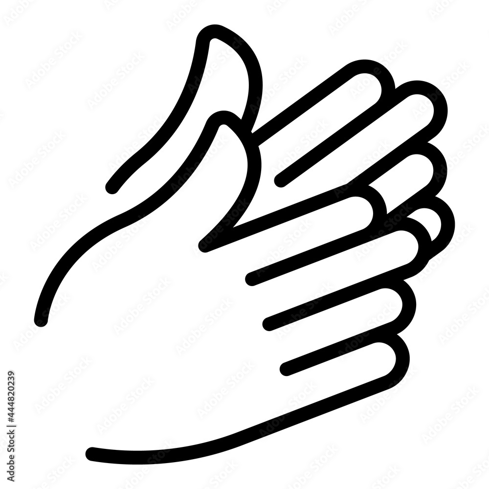 Handclap gesture icon outline vector. Hand clap applause. People support Handclap gesture icon outline vector. Hand clap applause. People support