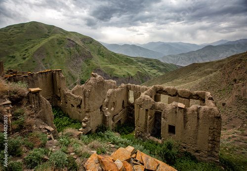 Aul - the ghost of Gra on the southern slope of the Samur ridge in Dagestan photo