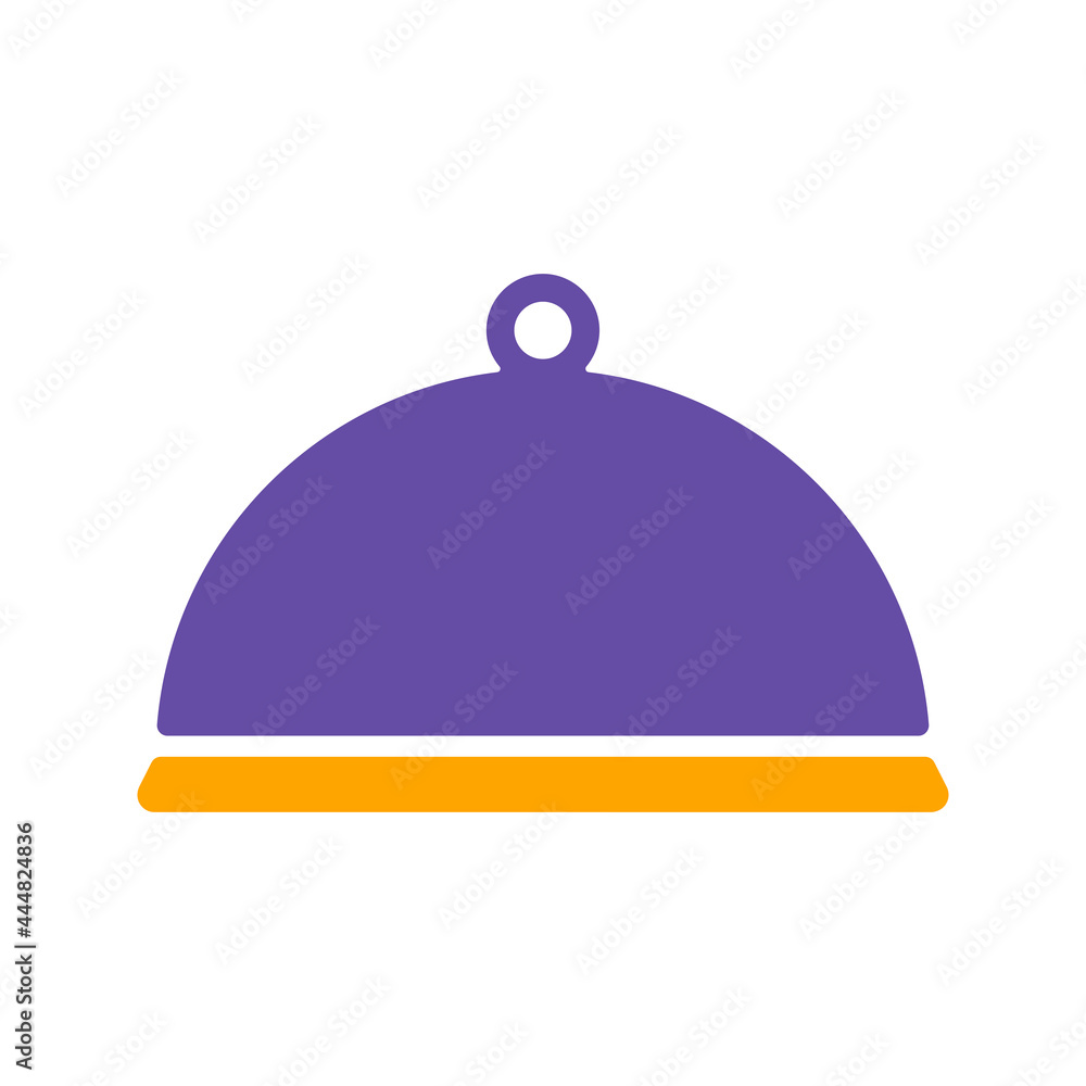 Cloche, food tray vector icon. Kitchen appliance Cloche, food tray vector icon. Kitchen appliance