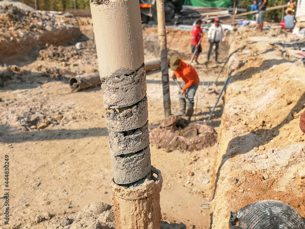 Drilling rigs for the construction of building foundations. Drilling rigs for the construction of building foundations.