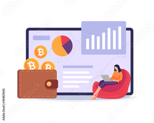 Bitcoin wallet illustration