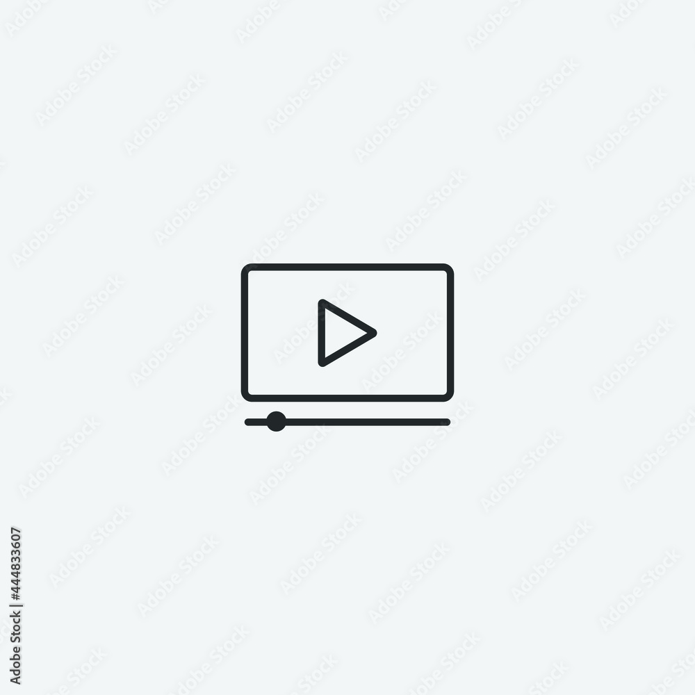 Video marketing vector icon illustration sign Video marketing vector icon illustration sign
